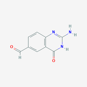 2-Amino-4-oxo-3,4-dihydroquinazoline-6-carbaldehyde - 