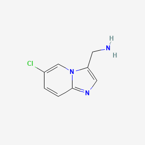 (6-Chloroimidazo[1,2-a]pyridin-3-yl)methanamine - 