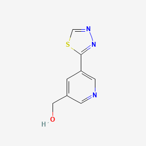 (5-(1,3,4-Thiadiazol-2-yl)pyridin-3-yl)methanol - 1346687-63-5