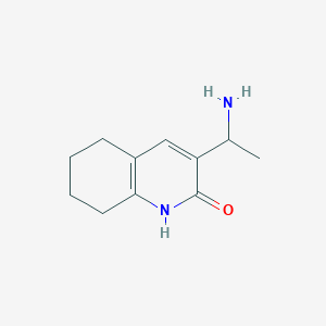 3-(1-Aminoethyl)-5,6,7,8-tetrahydroquinolin-2(1H)-one - 