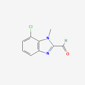 7-Chloro-1-methyl-1H-benzo[d]imidazole-2-carbaldehyde - 