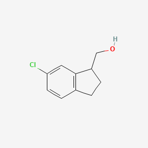 (6-Chloro-2,3-dihydro-1H-inden-1-yl)methanol - 