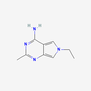 6-Ethyl-2-methyl-6H-pyrrolo[3,4-d]pyrimidin-4-amine - 
