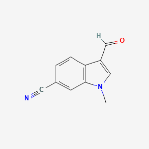 3-Formyl-1-methyl-1H-indole-6-carbonitrile - 