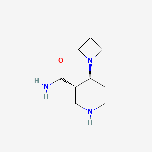 (3S,4S)-4-(Azetidin-1-yl)piperidine-3-carboxamide - 
