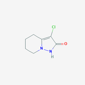 3-Chloro-4,5,6,7-tetrahydropyrazolo[1,5-a]pyridin-2-ol - 