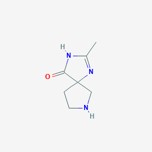 2-Methyl-1,3,7-triazaspiro[4.4]non-1-en-4-one - 