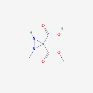 3-(Methoxycarbonyl)-1-methyldiaziridine-3-carboxylic acid - 