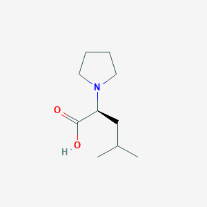 (S)-4-Methyl-2-(1-pyrrolidinyl)pentanoic Acid - 