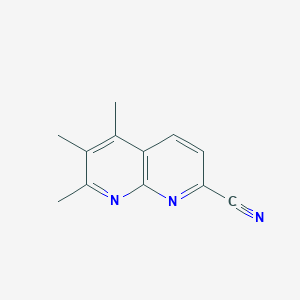 5,6,7-Trimethyl-1,8-naphthyridine-2-carbonitrile - 