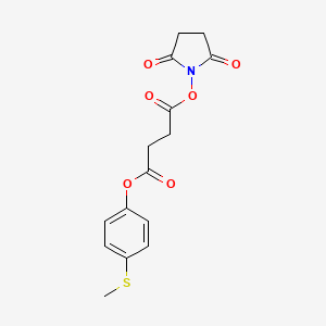 2,5-Dioxopyrrolidin-1-yl (4-(methylthio)phenyl) succinate - 86451-38-9