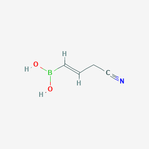 (E)-(3-Cyanoprop-1-en-1-yl)boronic acid - 195379-24-9