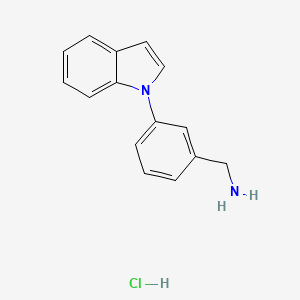 (3-(1H-Indol-1-yl)phenyl)methanamine hydrochloride - 