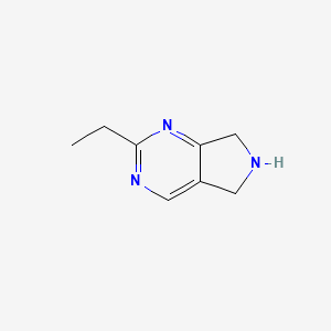 2-Ethyl-6,7-dihydro-5H-pyrrolo[3,4-d]pyrimidine - 