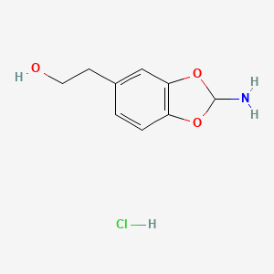 2-(2-Aminobenzo[d][1,3]dioxol-5-yl)ethanol hydrochloride - 