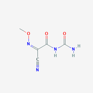 (E)-N-methoxy-2-oxo-2-ureidoacetimidoyl cyanide - 