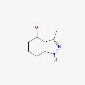 3-Methyl-5,6,7,7a-tetrahydro-1H-indazol-4(3aH)-one - 
