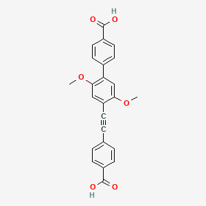 4'-((4-Carboxyphenyl)ethynyl)-2',5'-dimethoxy-[1,1'-biphenyl]-4-carboxylicacid - 