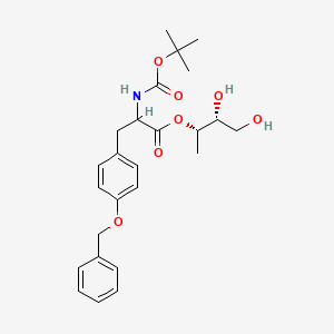 (2S,3R)-3,4-dihydroxybutan-2-yl 3-(4-(benzyloxy)phenyl)-2-((tert-butoxycarbonyl)amino)propanoate - 