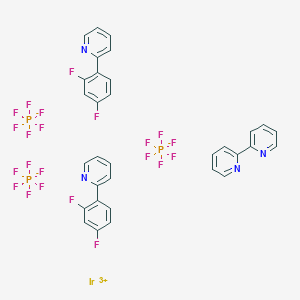 2-(2,4-Difluorophenyl)pyridine;iridium(3+);2-pyridin-2-ylpyridine;trihexafluorophosphate - 
