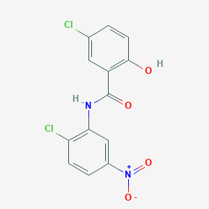 5-chloro-N-(2-chloro-5-nitrophenyl)-2-hydroxybenzamide - 