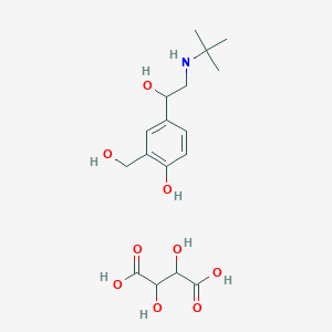 (R)-4-(2-(tert-Butylamino)-1-hydroxyethyl)-2-(hydroxymethyl)phenol (2R,3R)-2,3-dihydroxysuccinate - 