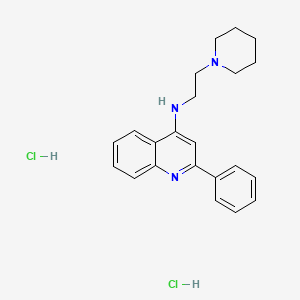 2-Phenyl-N-(2-(piperidin-1-yl)ethyl)quinolin-4-amine dihydrochloride - 853344-02-2