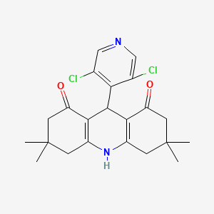 9-(3,5-dichloro-4-pyridinyl)-3,3,6,6-tetramethyl-3,4,6,7,9,10-hexahydro-1,8(2H,5H)-acridinedione - 853316-69-5