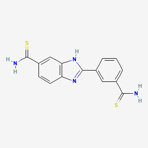 3-(6-Thiocarbamoyl-2-benzimidazolyl)thiobenzamide - 