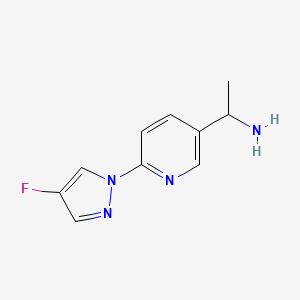 (S)-1-[6-(4-Fluoro-1-pyrazolyl)-3-pyridyl]ethanamine - 