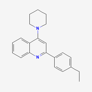 2-(4-Ethylphenyl)-4-(1-piperidinyl)quinoline - 853328-26-4