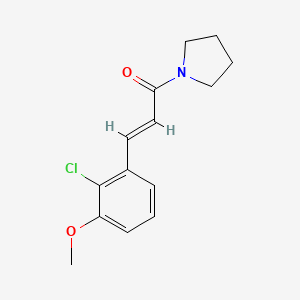 3-(2-Chloro-3-methoxyphenyl)-1-(pyrrolidin-1-yl)prop-2-en-1-one - 853351-00-5