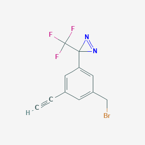 3-(3-(Bromomethyl)-5-ethynylphenyl)-3-(trifluoromethyl)-3H-diazirine - 