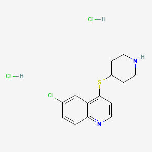 6-Chloro-4-(4-piperidinylthio)quinoline dihydrochloride - 882865-05-6