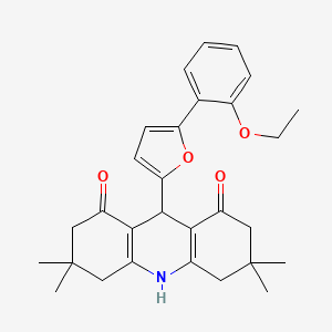 9-[5-(2-ethoxyphenyl)-2-furyl]-3,3,6,6-tetramethyl-3,4,6,7,9,10-hexahydro-1,8(2H,5H)-acridinedione - 853312-93-3