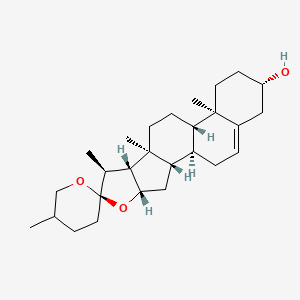 (1S,2S,4S,6R,7S,8R,9S,12S,13R,16S)-5',7,9,13-tetramethylspiro[5-oxapentacyclo[10.8.0.02,9.04,8.013,18]icos-18-ene-6,2'-oxane]-16-ol - 51195-66-5