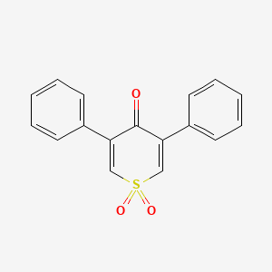 3,5-diphenyl-4H-thiopyran-4-one 1,1-dioxide - 63448-89-5