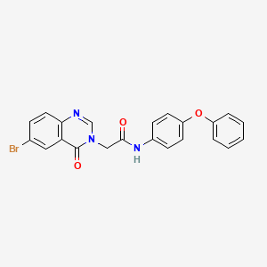 2-(6-Bromo-4-oxoquinazolin-3(4H)-yl)-N-(4-phenoxyphenyl)acetamide - 853318-75-9