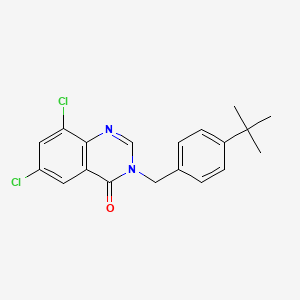 3-(4-Tert-butylbenzyl)-6,8-dichloro-4(3H)-quinazolinone - 853318-65-7