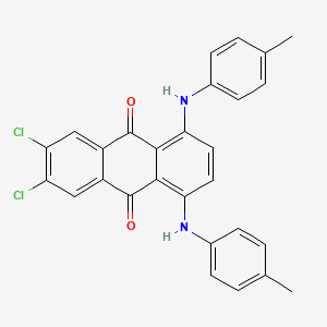 9,10-Anthracenedione, 6,7-dichloro-1,4-bis[(4-methylphenyl)amino]- - 70729-59-8