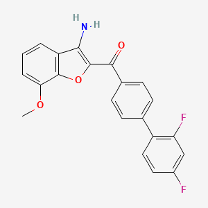 (3-Amino-7-methoxybenzofuran-2-yl)(2',4'-difluoro-[1,1'-biphenyl]-4-yl)methanone - 269075-53-8