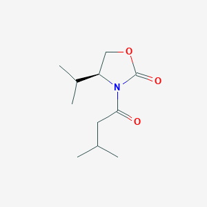 (4S)-4-Isopropyl-3-(3-methylbutanoyl)-1,3-oxazolidin-2-one - 
