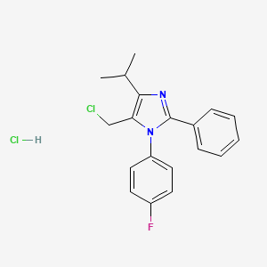 5-(Chloromethyl)-1-(4-fluorophenyl)-4-isopropyl-2-phenyl-1H-imidazole hydrochloride - 123630-29-5