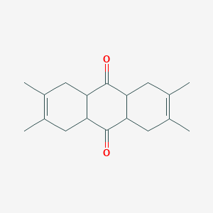 2,3,6,7-Tetramethyl-1,4,4a,5,8,8a,9a,10a-octahydroanthracene-9,10-dione - 15254-26-9