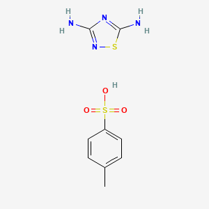 1,2,4-Thiadiazole, 3,5-diamino-, p-toluenesulfonate - 5380-27-8