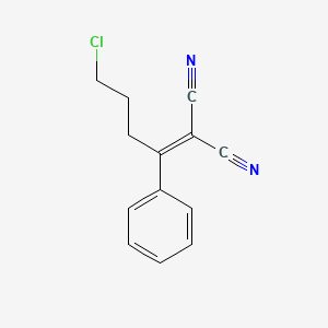 2-(4-Chloro-1-phenylbutylidene)malononitrile - 