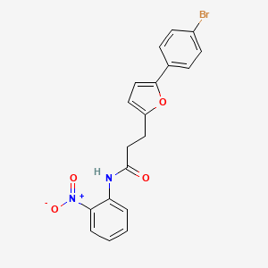 3-(5-(4-Bromophenyl)-2-furyl)-N-(2-nitrophenyl)propanamide - 853331-06-3