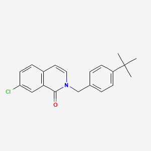 2-(4-tert-butylbenzyl)-7-chloro-1(2H)-isoquinolinone - 853319-72-9