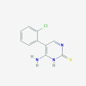 6-Amino-5-(2-chlorophenyl)pyrimidine-2(1H)-thione - 13291-72-0