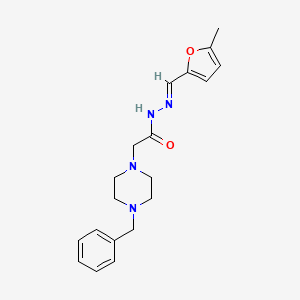 2-(4-Benzyl-1-piperazinyl)-N'-((5-methyl-2-furyl)methylene)acetohydrazide - 
